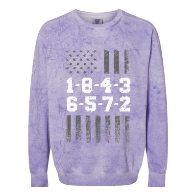 18436572 Engine Firing Order V8 Small Block Mechanic Colorblast Crewneck Sweatshirt