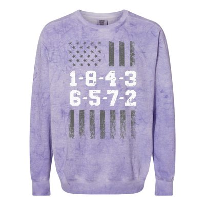 18436572 Engine Firing Order V8 Small Block Mechanic Colorblast Crewneck Sweatshirt