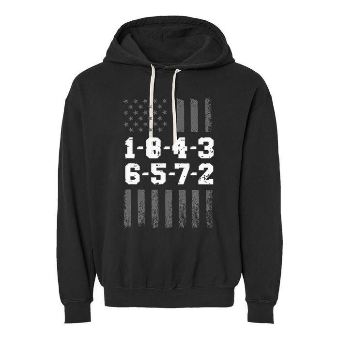 18436572 Engine Firing Order V8 Small Block Mechanic Garment-Dyed Fleece Hoodie