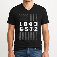 18436572 Engine Firing Order V8 Small Block Mechanic V-Neck T-Shirt