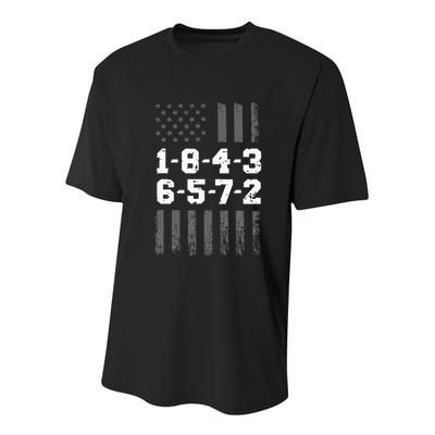 18436572 Engine Firing Order V8 Small Block Mechanic Youth Performance Sprint T-Shirt
