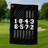 18436572 Engine Firing Order V8 Small Block Mechanic Golf Towel