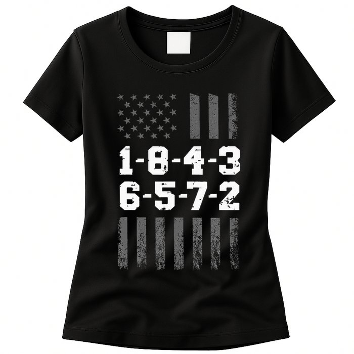 18436572 Engine Firing Order V8 Small Block Mechanic Womens T-Shirt