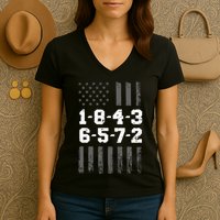 18436572 Engine Firing Order V8 Small Block Mechanic Women's V-Neck T-Shirt