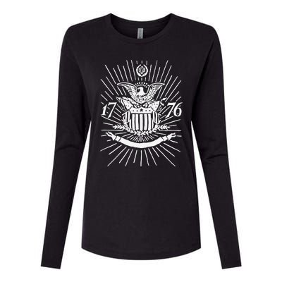 1776 E Pluribus Unum Womens Cotton Relaxed Long Sleeve T-Shirt