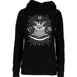 1776 E Pluribus Unum Womens Funnel Neck Pullover Hood