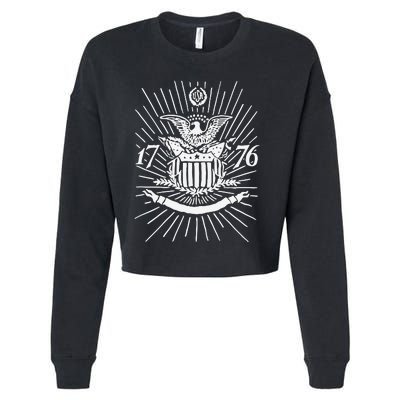 1776 E Pluribus Unum Cropped Pullover Crew