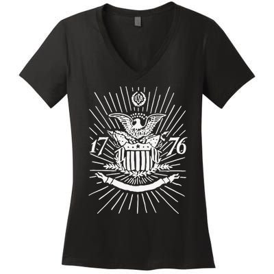 1776 E Pluribus Unum Women's V-Neck T-Shirt