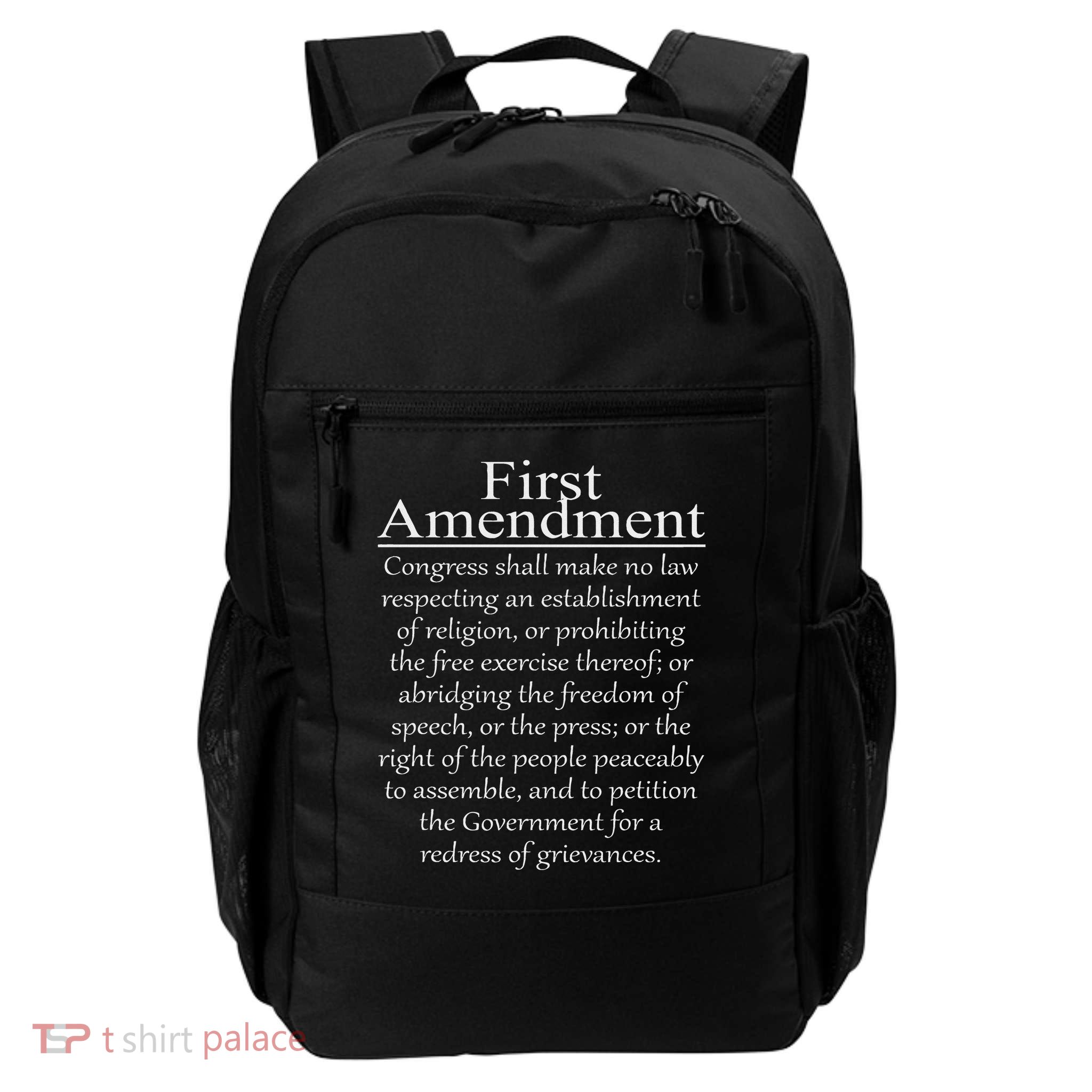 1st First Amendment U.s. Constitution Patriot Us History Backpack