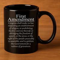 1st First Amendment U.s. Constitution Patriot Us History 11oz C Handle Ceramic Mug