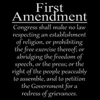 1st First Amendment U.s. Constitution Patriot Us History Drawstring Bag