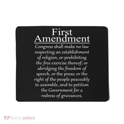 1st First Amendment US Constitution Patriot US History Mousepad
