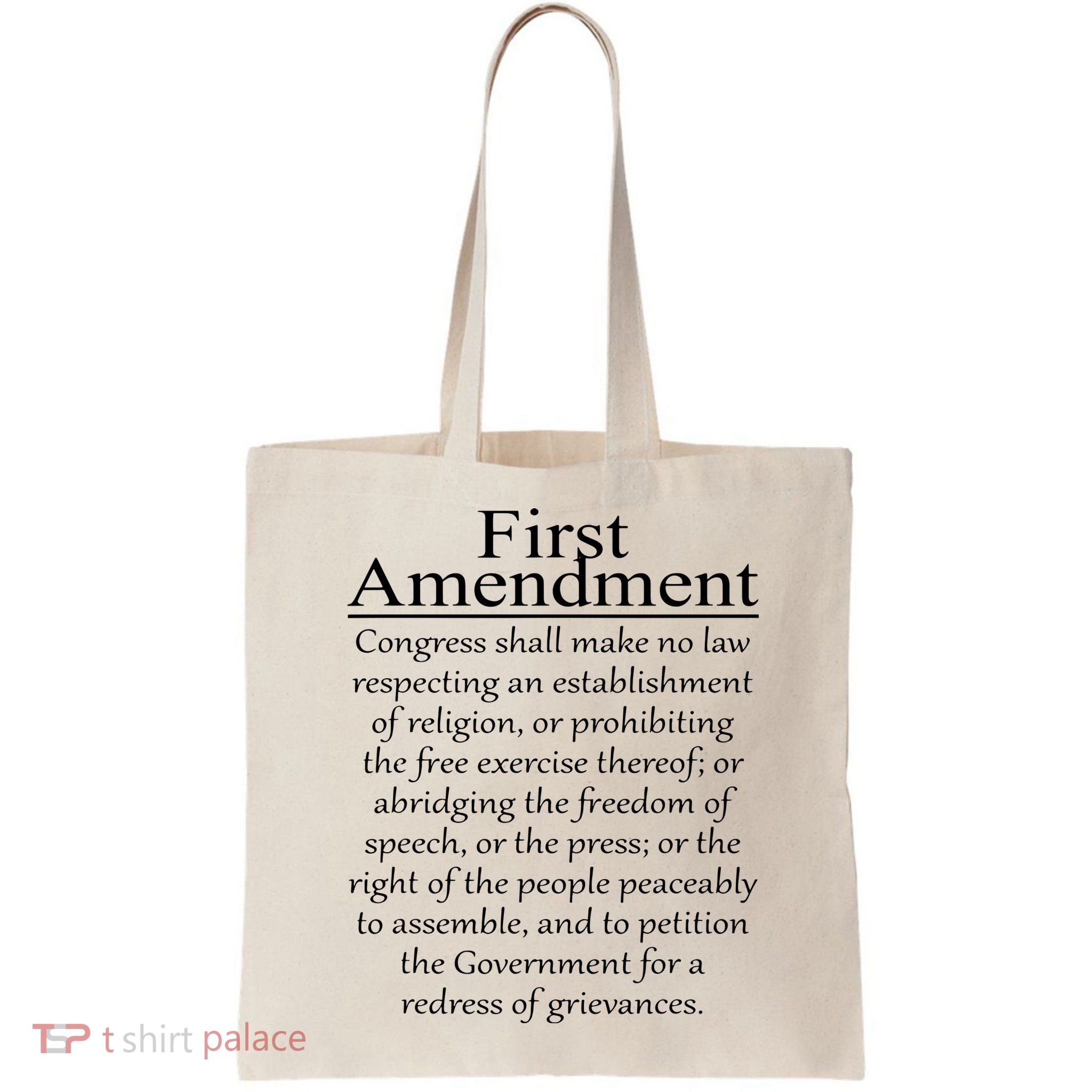1st First Amendment US Constitution Patriot US History Bag