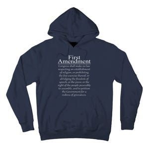 1st First Amendment US Constitution Patriot US History Tall Hoodie