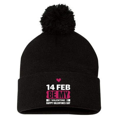 14 Feb Be My Valentine Pom Pom 12in Knit Beanie