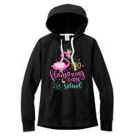 100 Flamazing Days Of School Flamingo Teacher Women's Fleece Hoodie