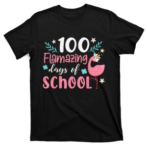 100 Flamazing Days of School Flamingo 100th Day Teachers T-Shirt