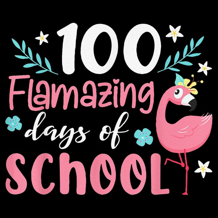 100 Flamazing Days of School Flamingo 100th Day Teachers Sustainable Bucket Hat