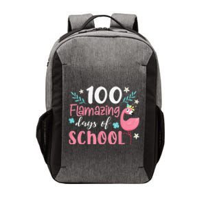 100 Flamazing Days of School Flamingo 100th Day Teachers Vector Backpack