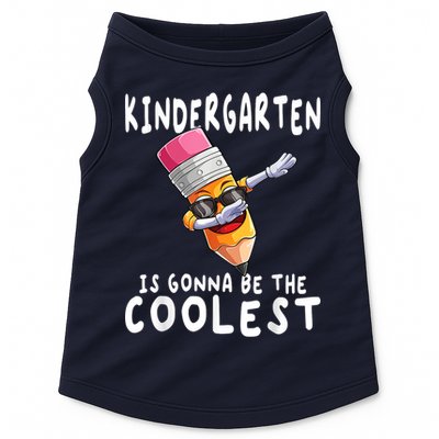 1st First Day Of Kindergarten Coolest Back To School Boy Doggie Tank