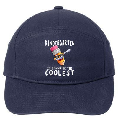1st First Day Of Kindergarten Coolest Back To School Boy 7-Panel Snapback Hat
