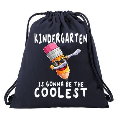 1st First Day Of Kindergarten Coolest Back To School Boy Drawstring Bag
