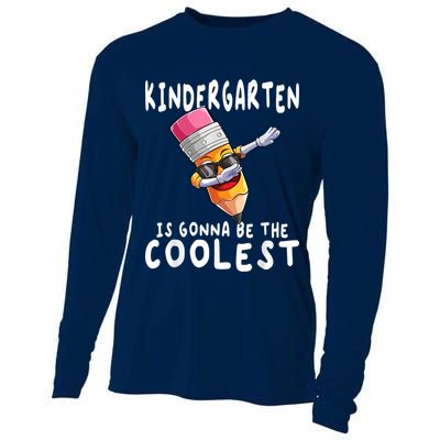 1st First Day Of Kindergarten Coolest Back To School Boy Cooling Performance Long Sleeve Crew
