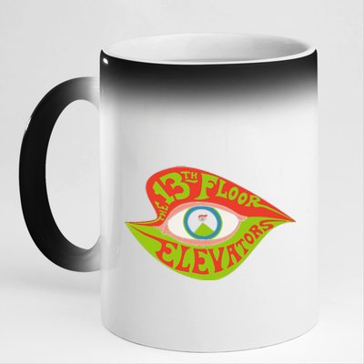 13th Floor Elevators 11oz Black Color Changing Mug