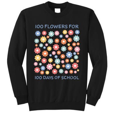 100 Flowers For 100 Days Of School Sweatshirt