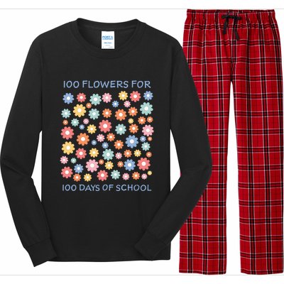 100 Flowers For 100 Days Of School Long Sleeve Pajama Set