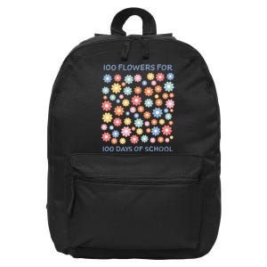 100 Flowers For 100 Days Of School 16 in Basic Backpack