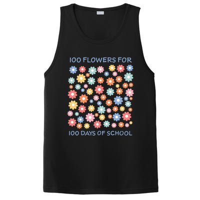 100 Flowers For 100 Days Of School PosiCharge Competitor Tank