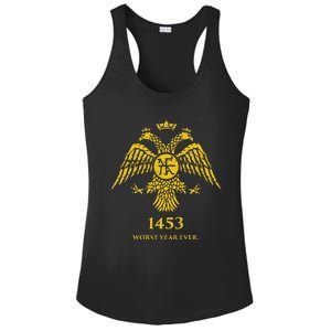 1453 Funny Fall Of Constantinople Byzantine Ladies PosiCharge Competitor Racerback Tank