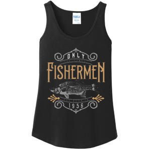 1956 Finest Fisherman 65 Year Old 65th Birthday Fishing Ladies Essential Tank