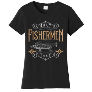 1956 Finest Fisherman 65 Year Old 65th Birthday Fishing Women's T-Shirt