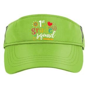 1st First Grade Squad Student Teacher Gift Back To School Adult Drive Performance Visor