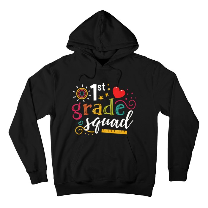 1st First Grade Squad Student Teacher Gift Back To School Hoodie