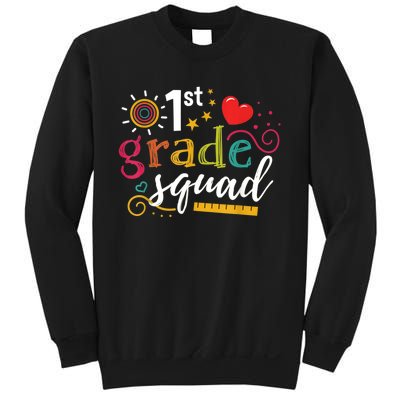 1st First Grade Squad Student Teacher Gift Back To School Sweatshirt