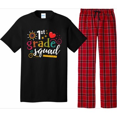 1st First Grade Squad Student Teacher Gift Back To School Pajama Set