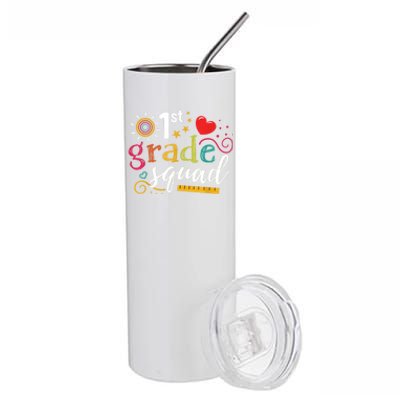 1st First Grade Squad Student Teacher Gift Back To School Stainless Steel Tumbler