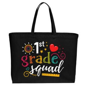 1st First Grade Squad Student Teacher Gift Back To School Cotton Canvas Jumbo Tote