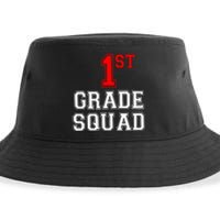 1st First Grade Squad Back To School Teacher Gift Sustainable Bucket Hat