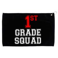 1st First Grade Squad Back To School Teacher Gift Grommeted Golf Towel