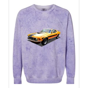 1970 Ford Mustang Mach I, Ideal Birthday Present Or Gift Colorblast Crewneck Sweatshirt