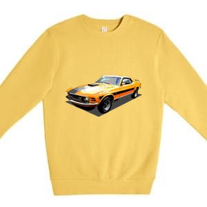 1970 Ford Mustang Mach I, Ideal Birthday Present Or Gift Premium Crewneck Sweatshirt