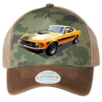 1970 Ford Mustang Mach I, Ideal Birthday Present Or Gift Legacy Tie Dye Trucker Hat