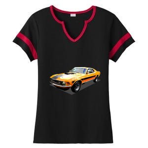 1970 Ford Mustang Mach I, Ideal Birthday Present Or Gift Ladies Halftime Notch Neck Tee