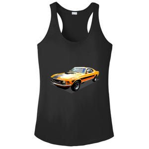 1970 Ford Mustang Mach I, Ideal Birthday Present Or Gift Ladies PosiCharge Competitor Racerback Tank