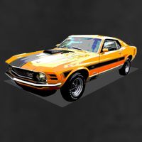 1970 Ford Mustang Mach I, Ideal Birthday Present Or Gift Trucker Hat