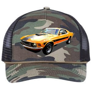 1970 Ford Mustang Mach I, Ideal Birthday Present Or Gift Retro Rope Trucker Hat Cap